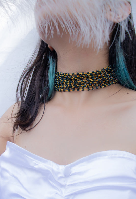 Amara Green Choker Necklace