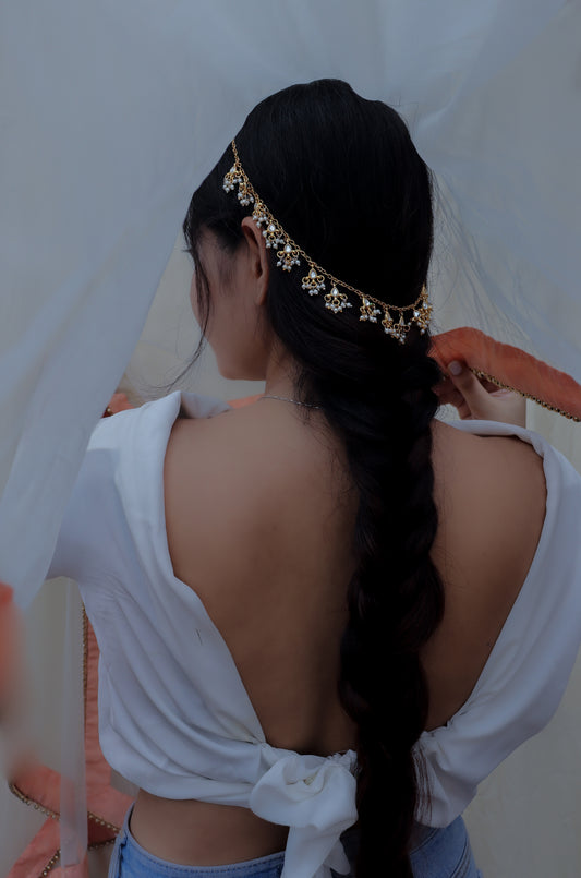 Pasban Kundan Hair Accessory