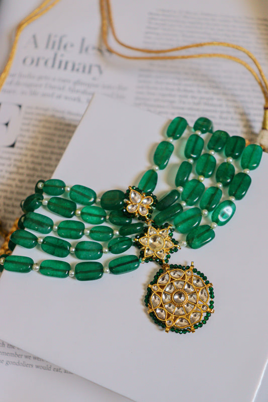 Zeenat Green Necklace