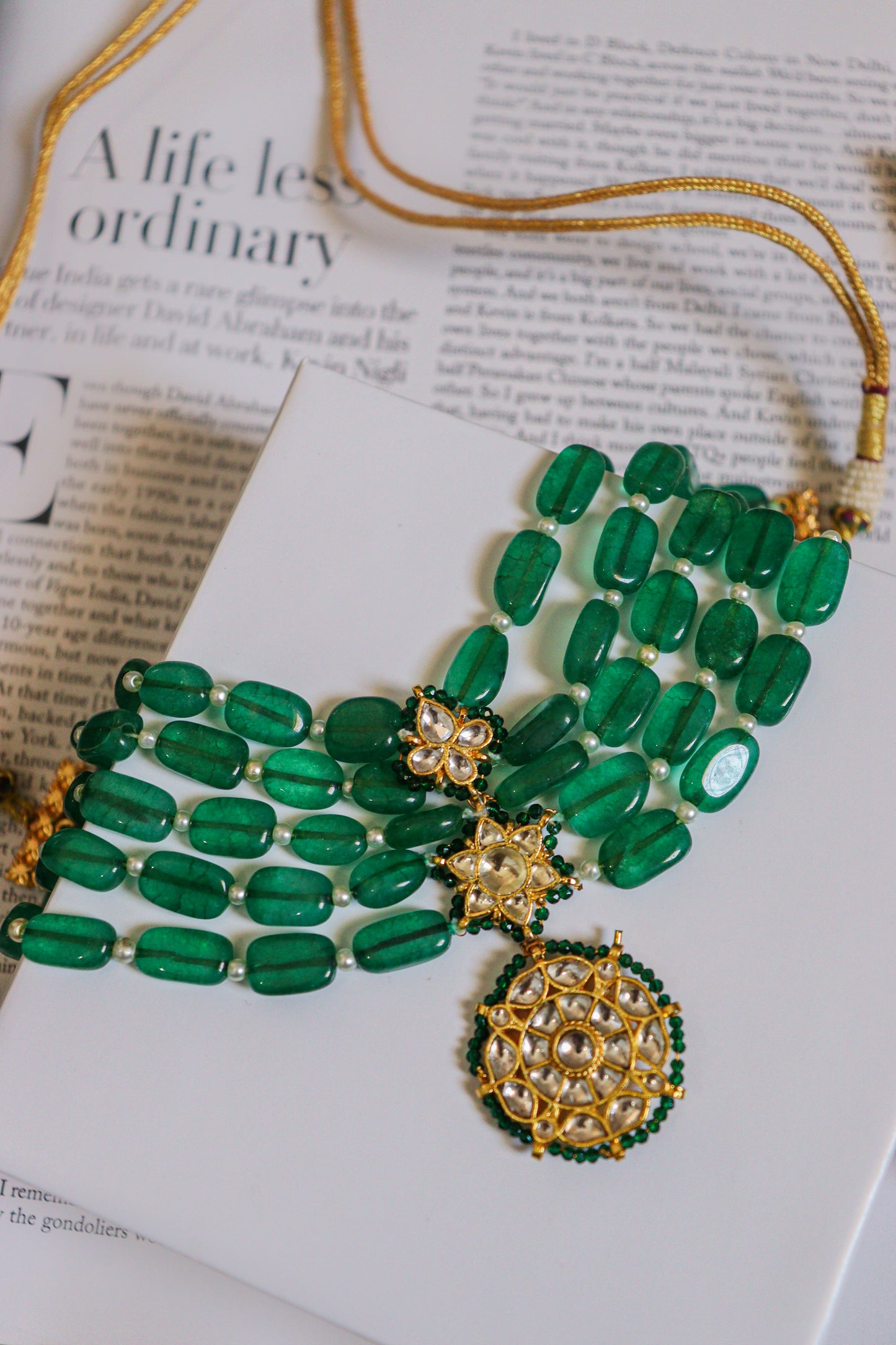 Zeenat Green Necklace