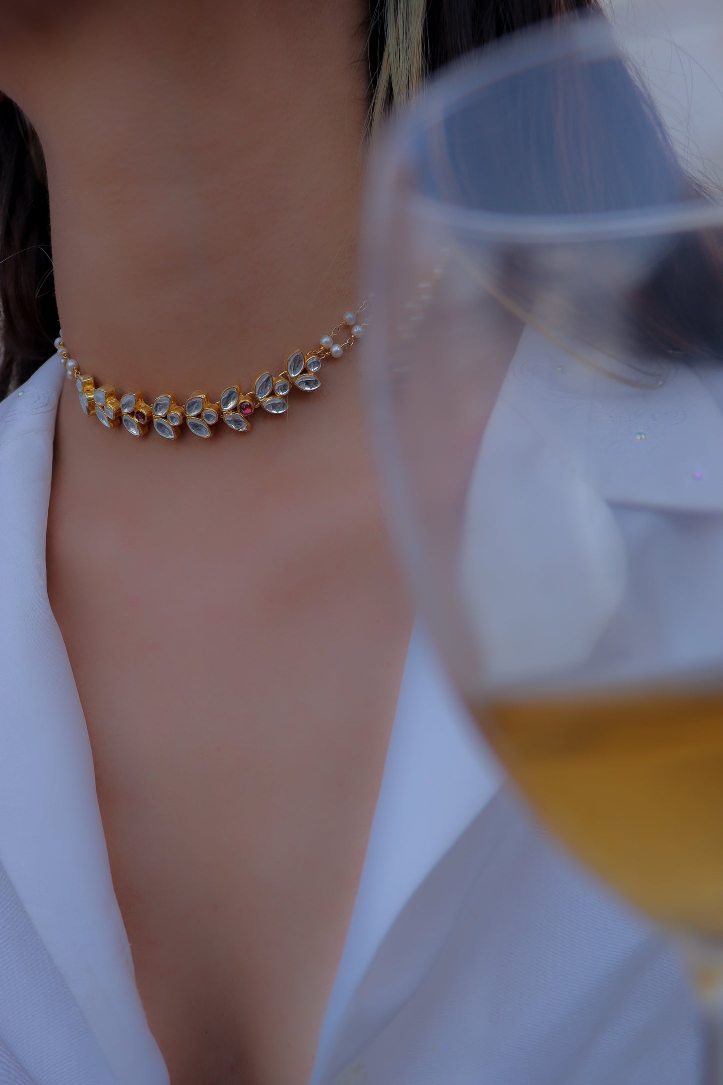 Floral String Necklace