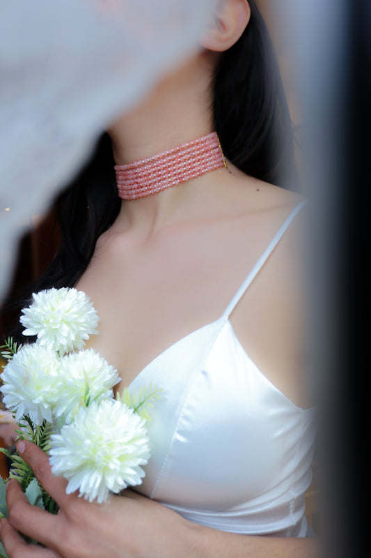 Besant Pink Choker Necklace
