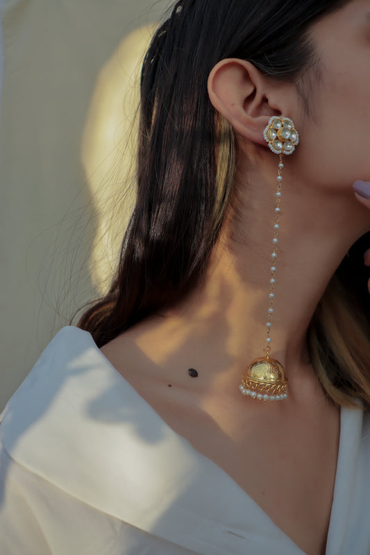Floral Drop Jhumkas