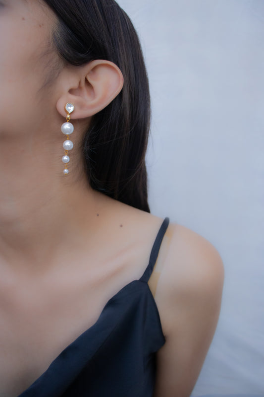 Pearl Tumble Earrings