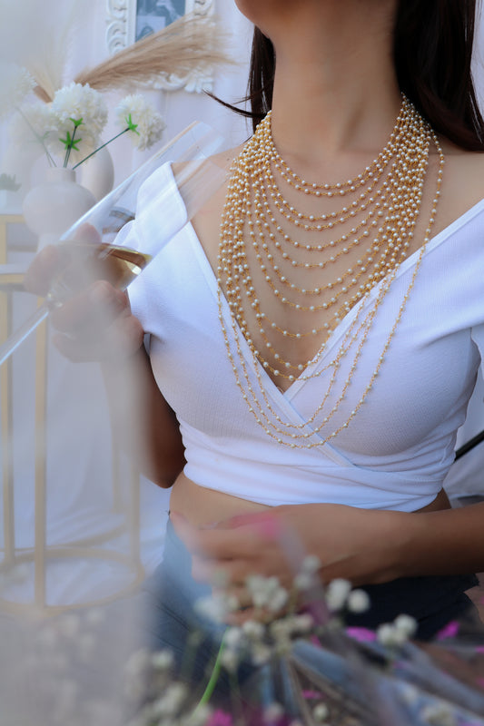 Pearl Chaos Long Necklace