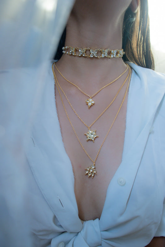 Rumani Multilayered Kundan Necklace
