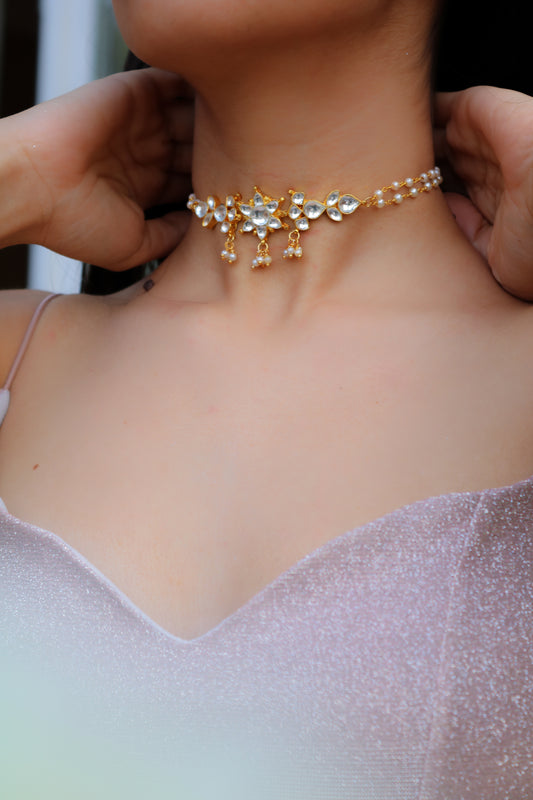 Iris Kundan Choker Necklace