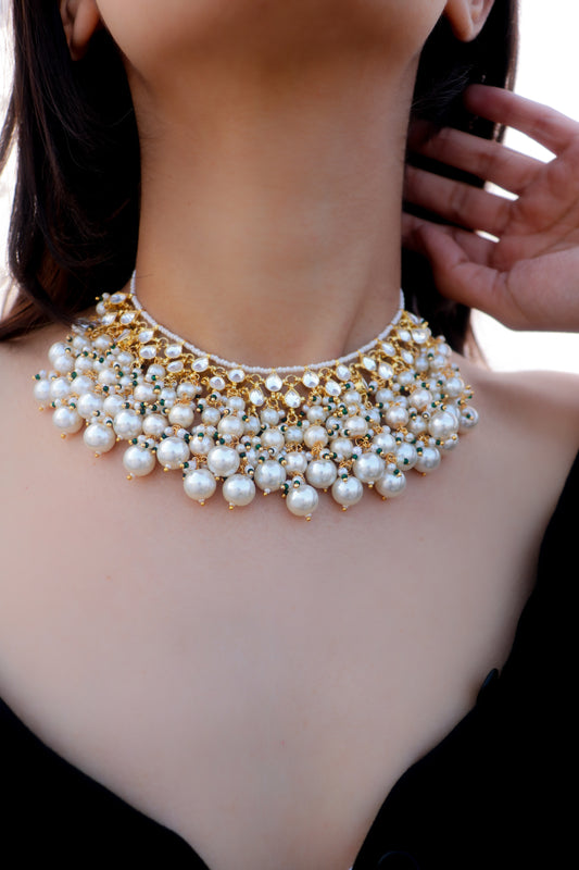 Zahira Kundan Pearls Necklace