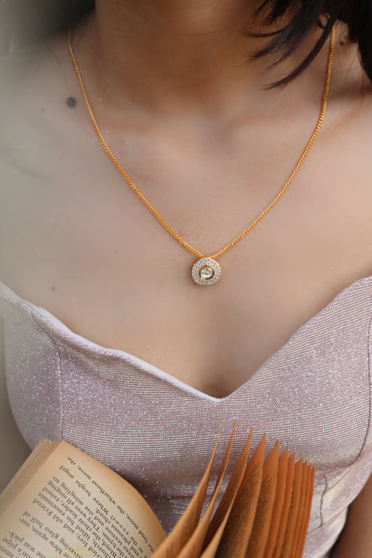 Kasni Polki Pendant Necklace