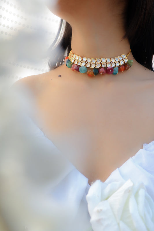 Hanima Multicolored Kundan Necklace