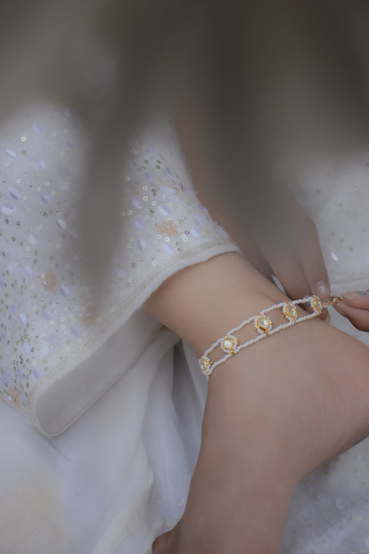 Shalin Kundan Anklets - Pair of 2