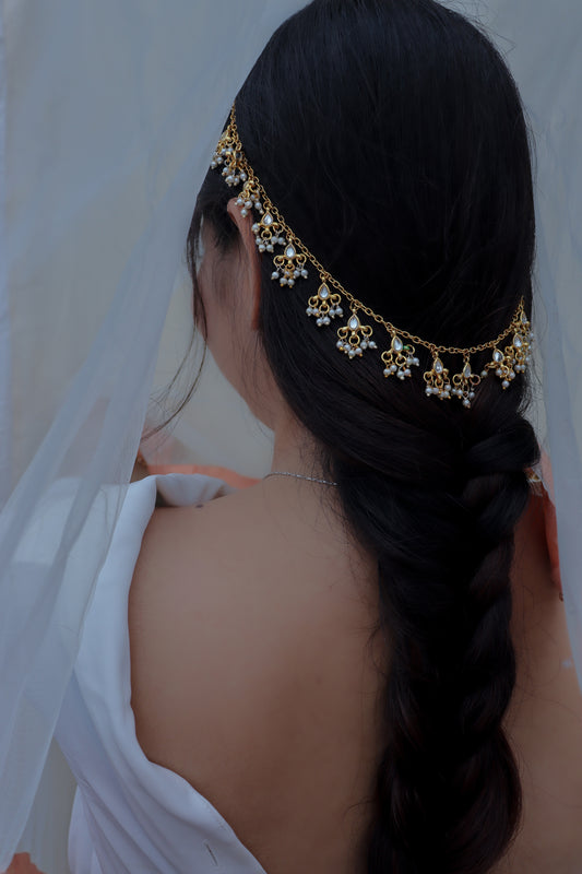 Pasban Kundan Hair Accessory