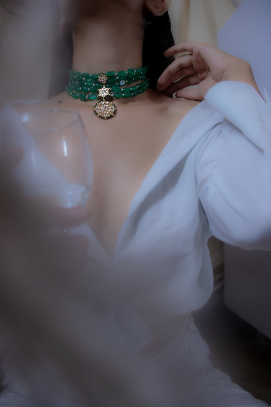 Zeenat Green Necklace