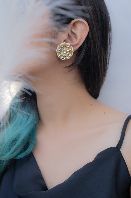 Kaasni Kundan Earrings