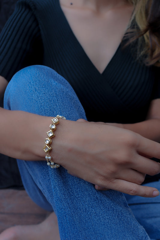 Simka Kundan Bracelet