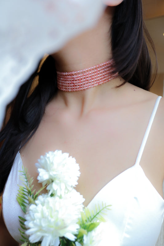 Besant Pink Choker Necklace