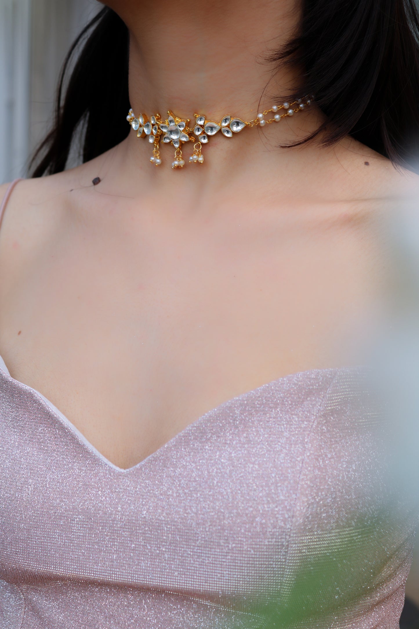 Iris Kundan Choker Necklace