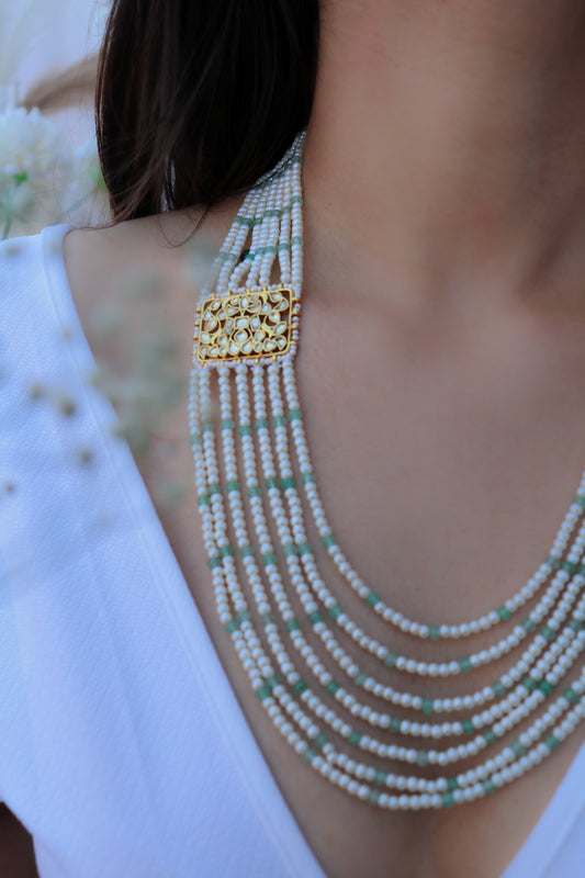 Inola Mint Multilayered Necklace