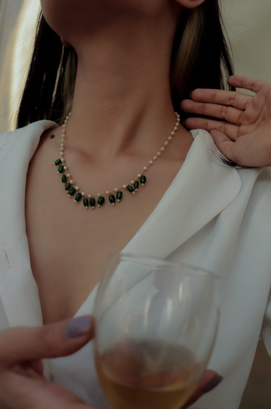 Green String Necklace