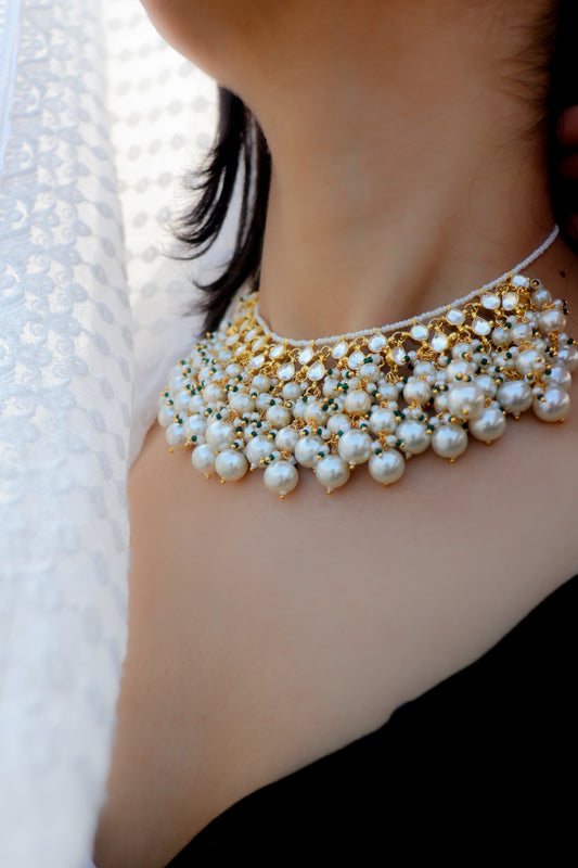 Zahira Kundan Pearls Necklace