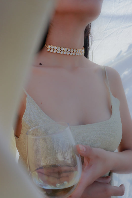 Uva Kundan Choker Necklace