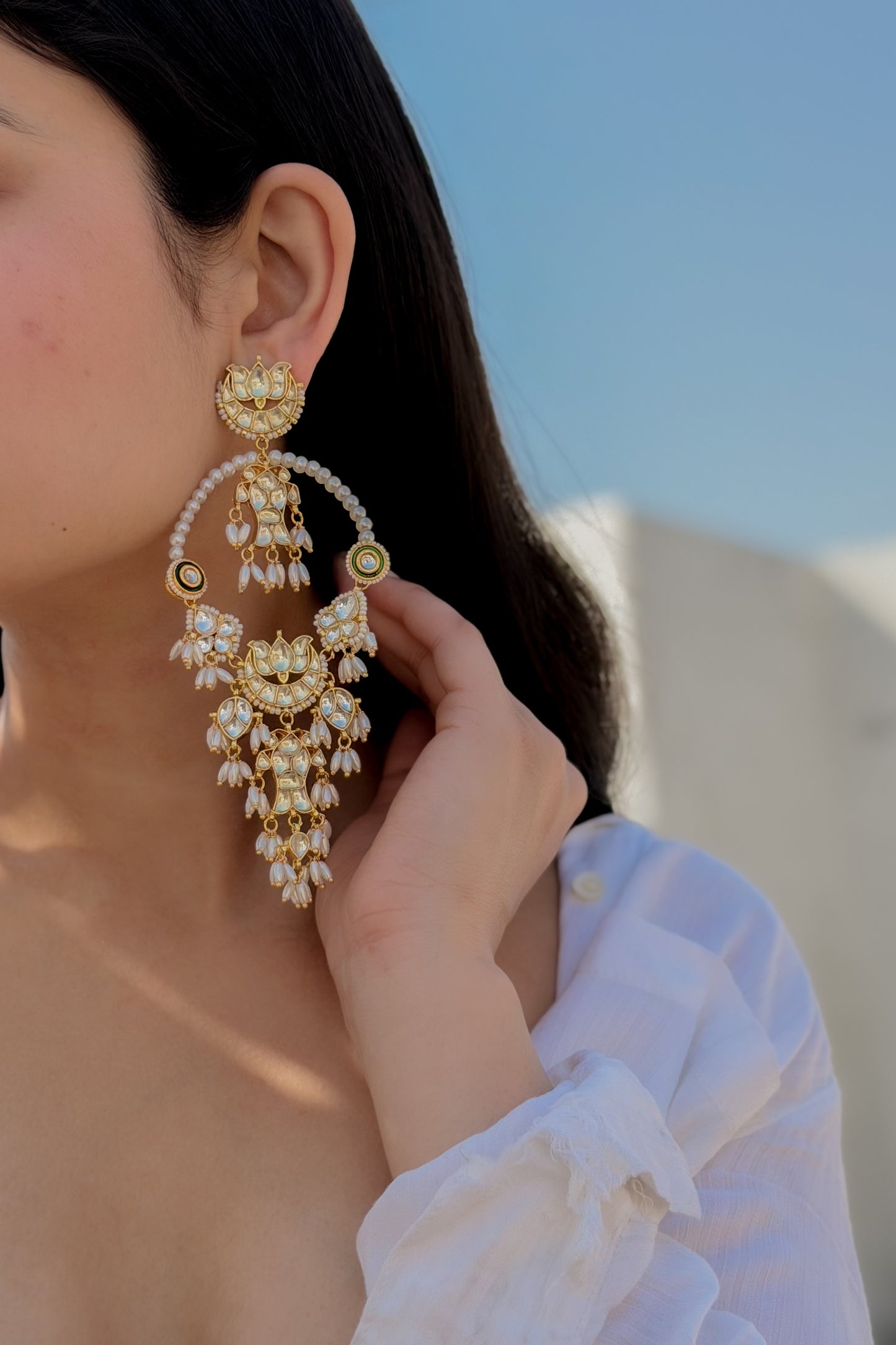 Rania Kundan Earrings