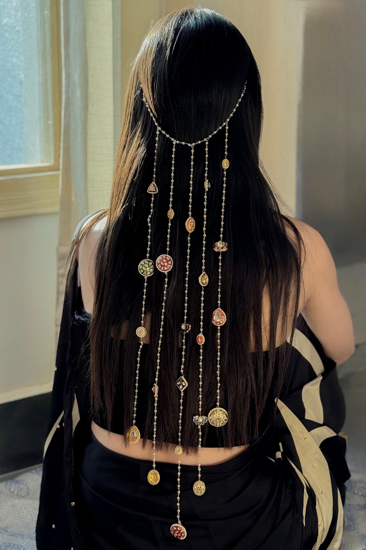 Dazzle Meenakari Hair Accessory