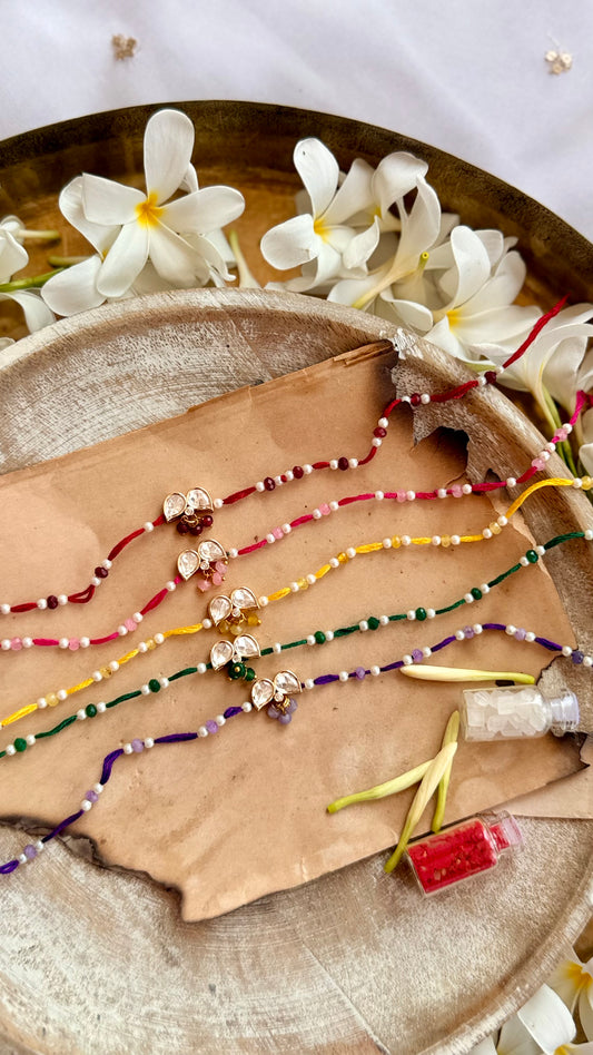 Mohak Polki Rakhi - Set of 5