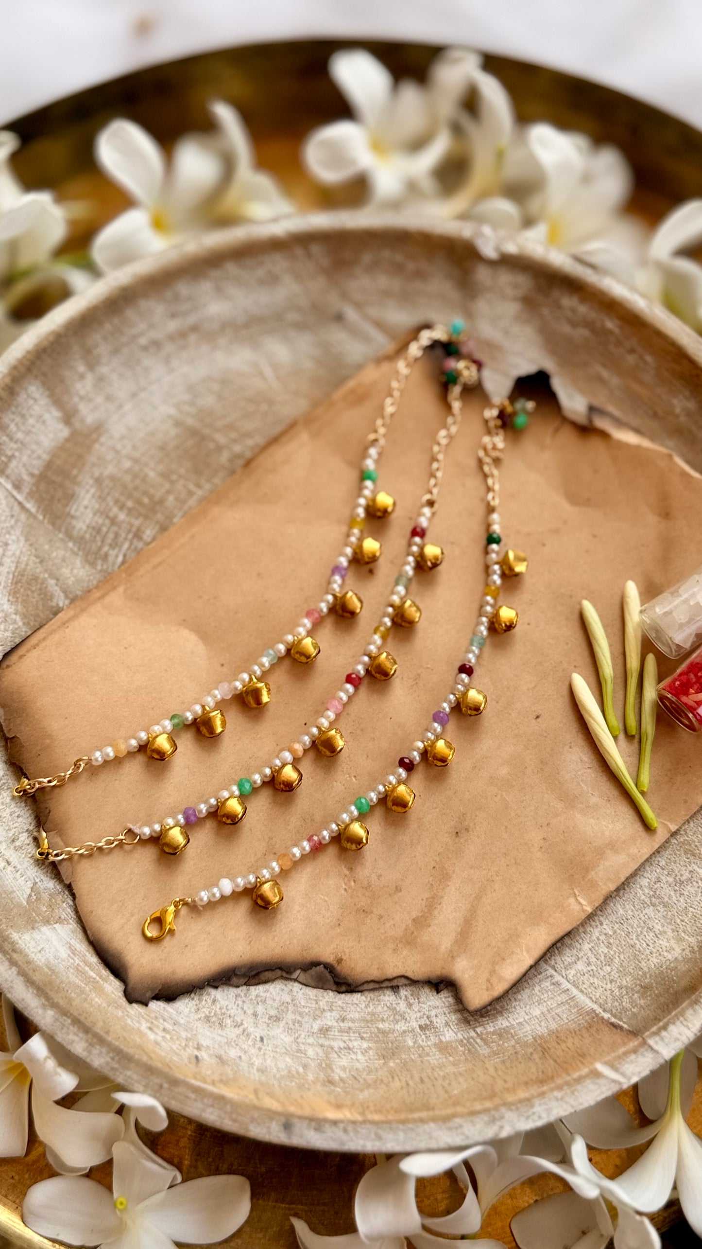 Ojasvi Ghungroo Bracelet Rakhi - Set of 3
