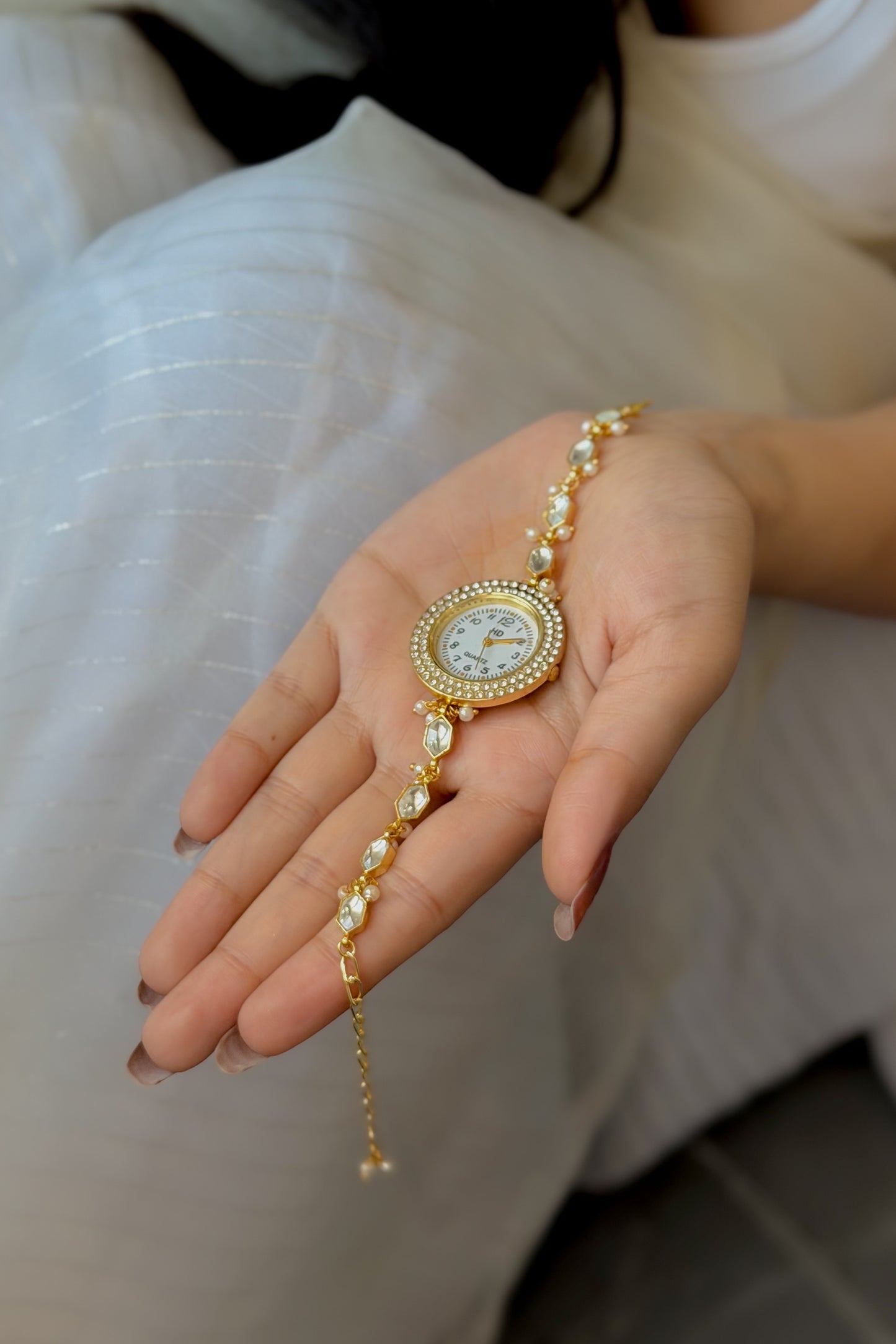 Elinae Kundan Watch