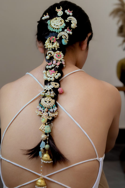 Nerina Multicolor Meenakari Hair Pins