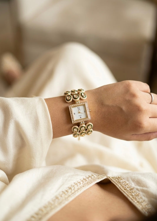 Serina Kundan Watch