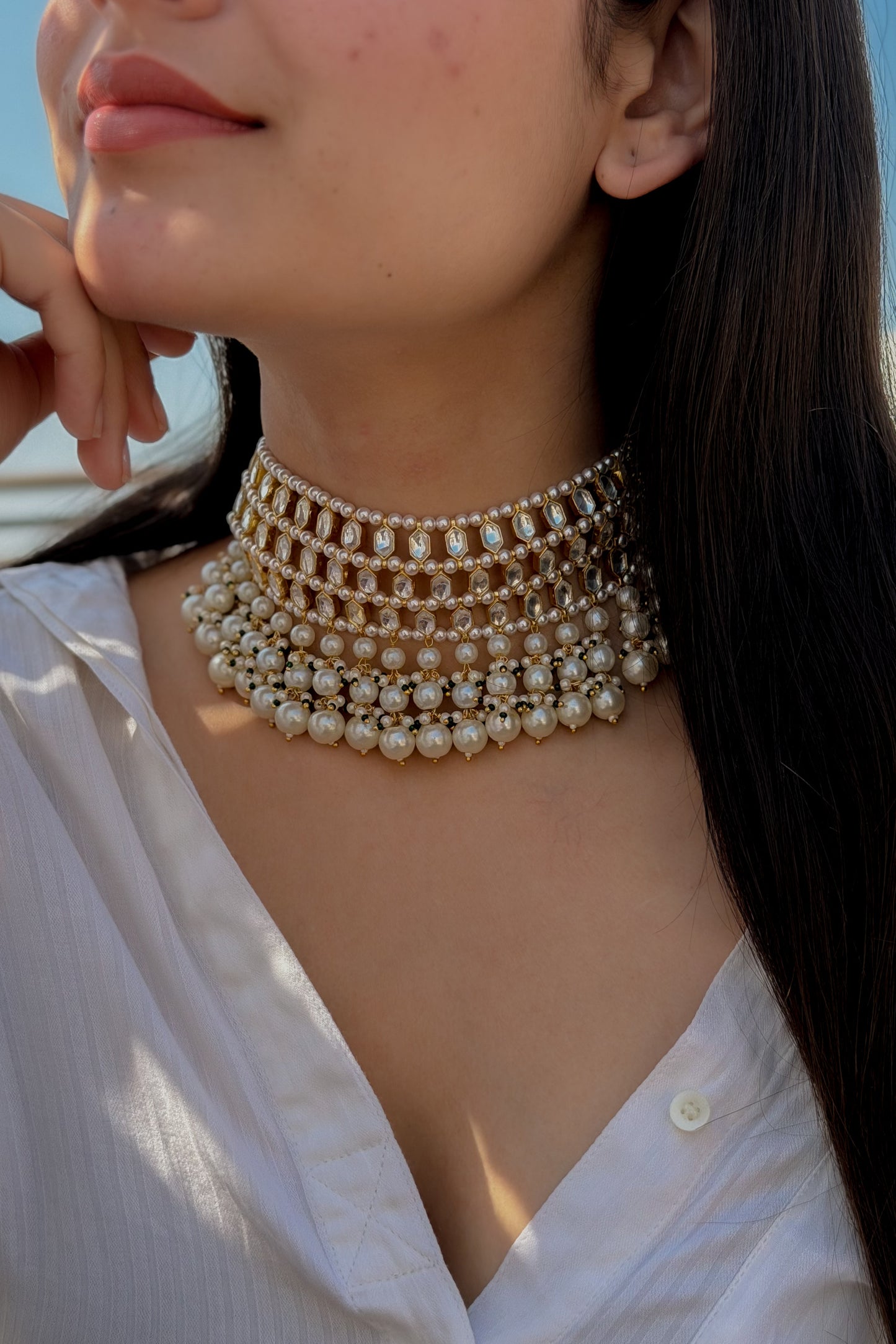 Aarna Kundan Choker Necklace