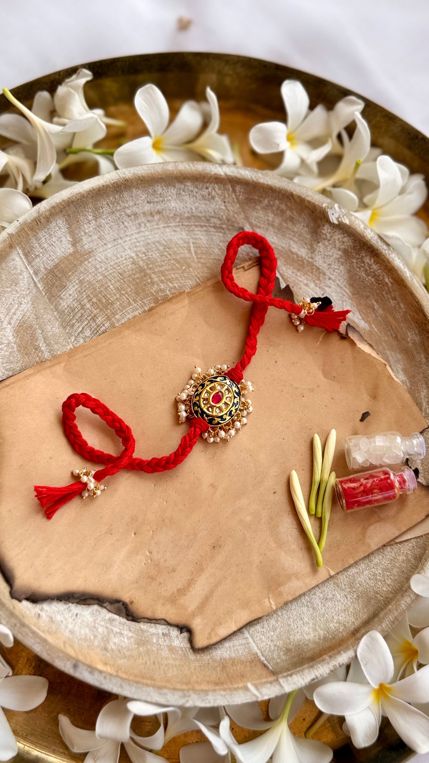 Vyom Meenakari Braided Rakhi