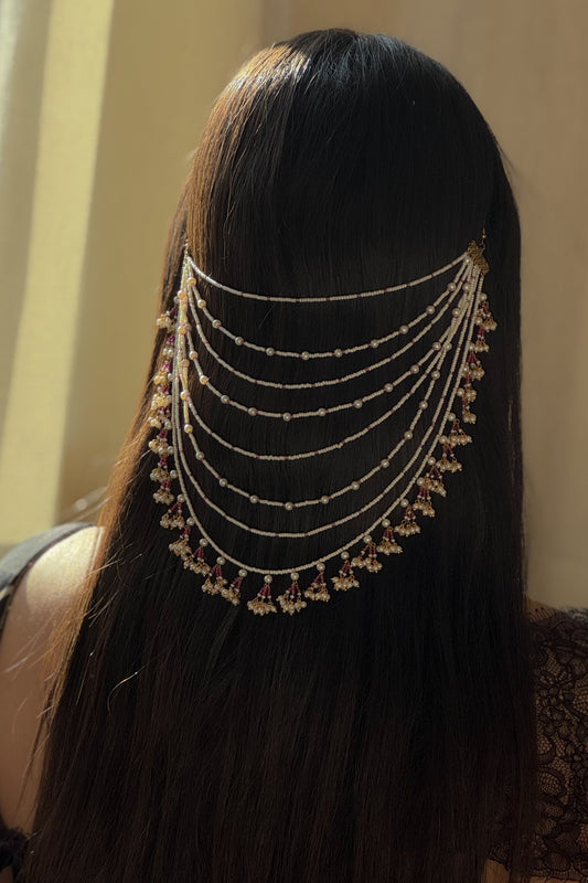 Siara Pearl Layered Hair Accessory