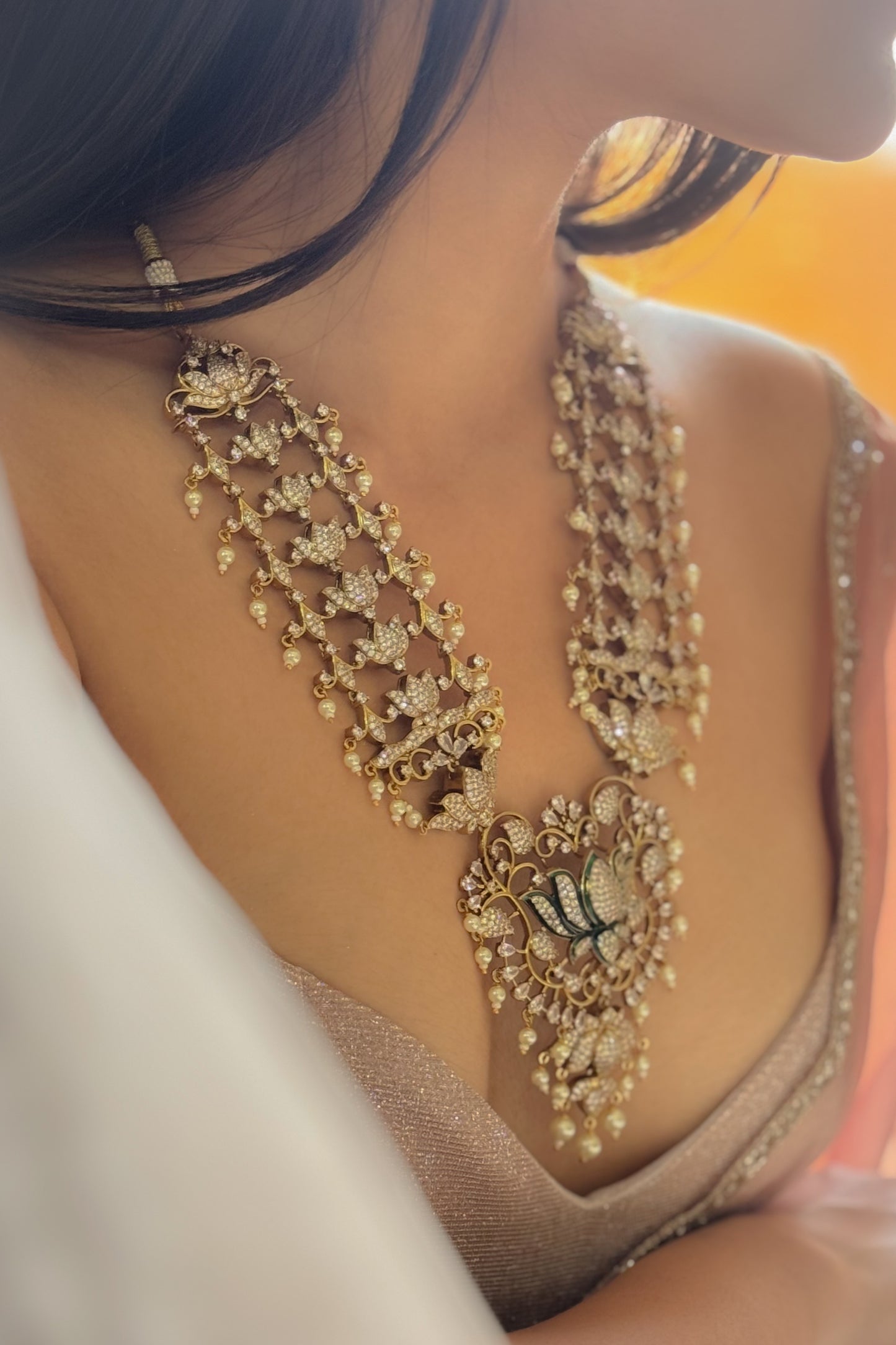 Dream Lotus polki Necklace