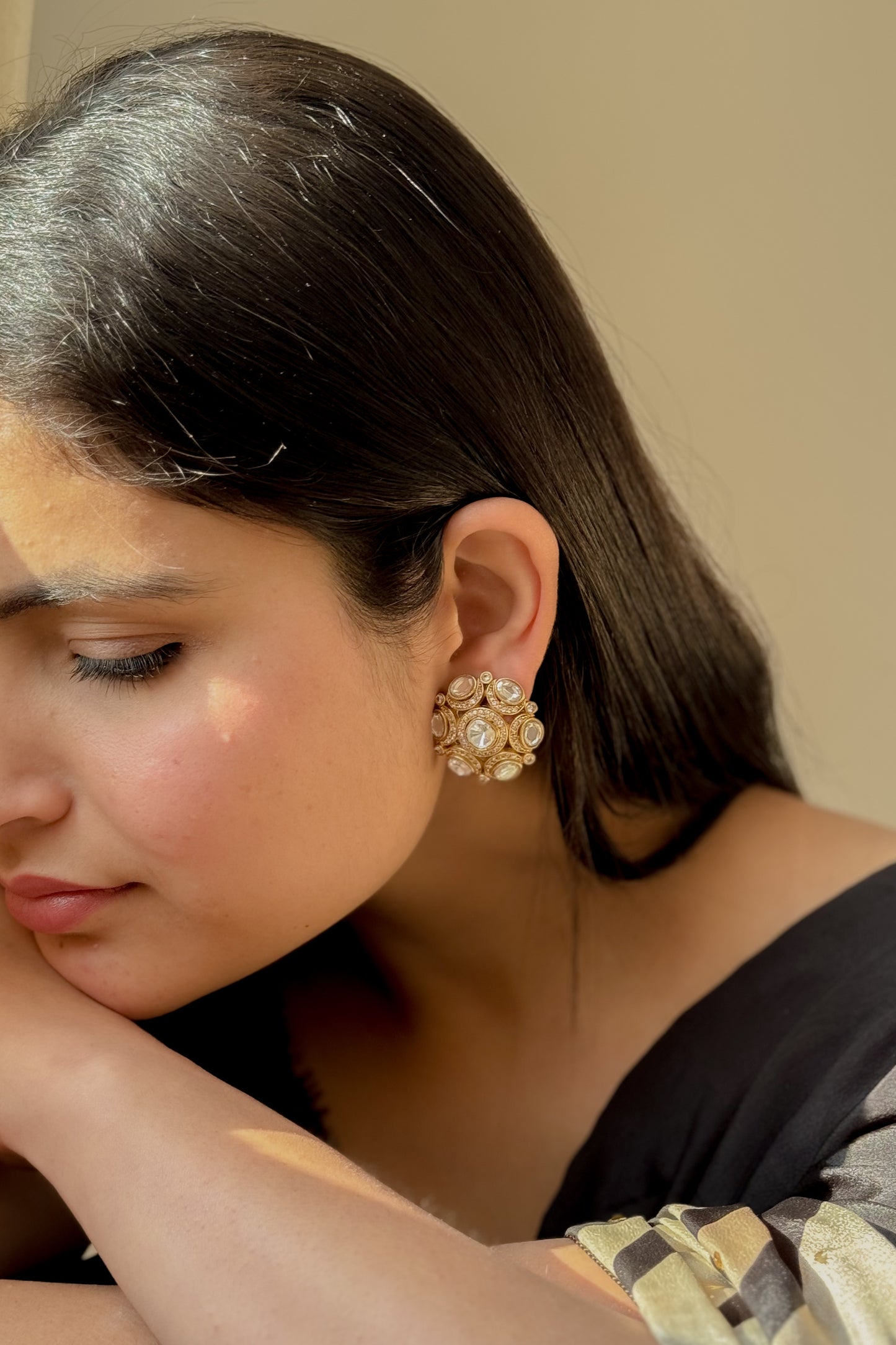 Noor Polki Studs