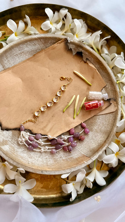 Prayan Kundan Embellished Lumba