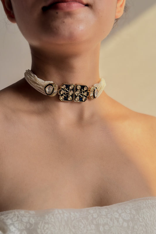 Naylah Blue Polki Choker