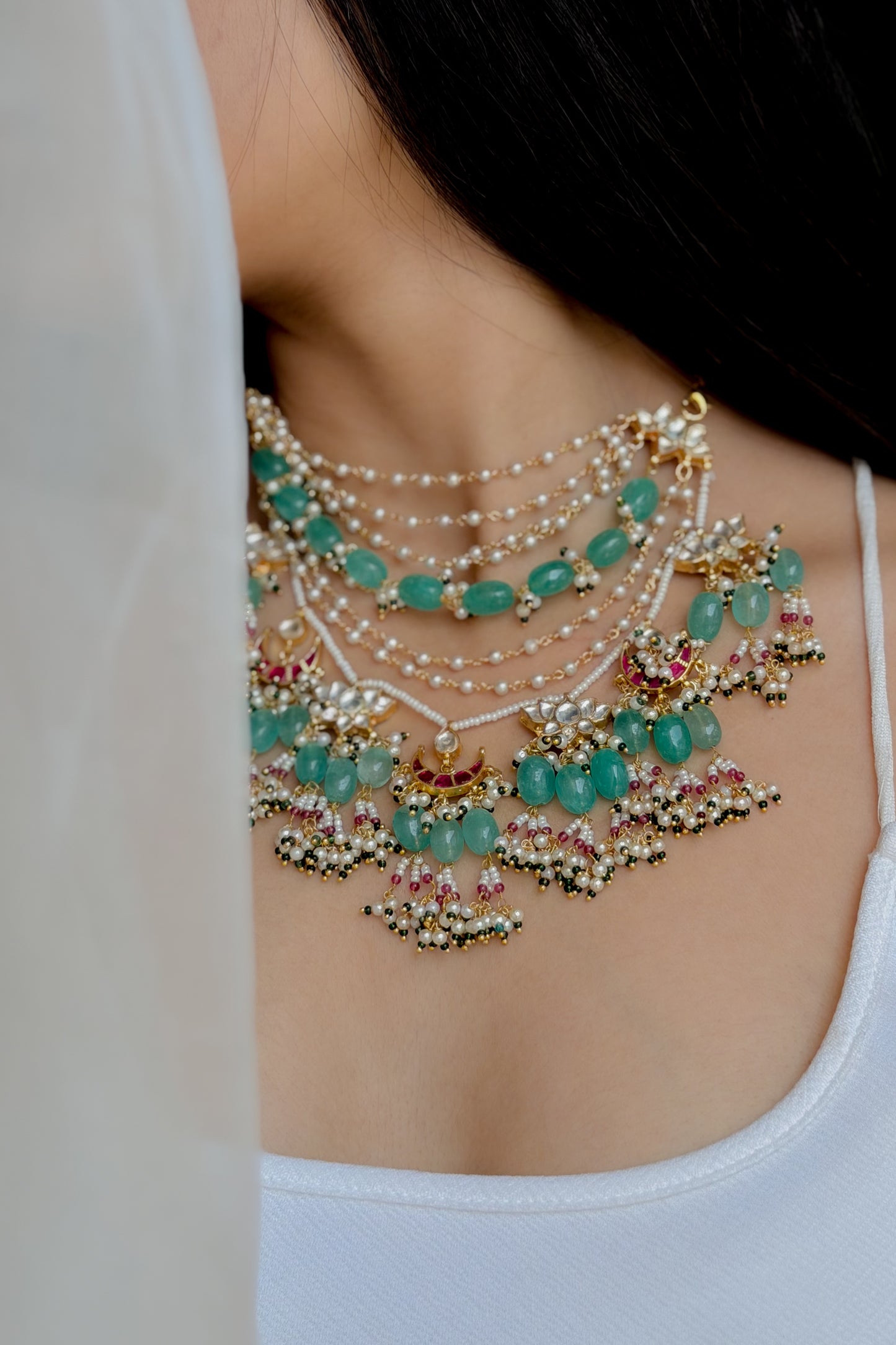 Mahzabeen Kundan Multiway Hair Accessory