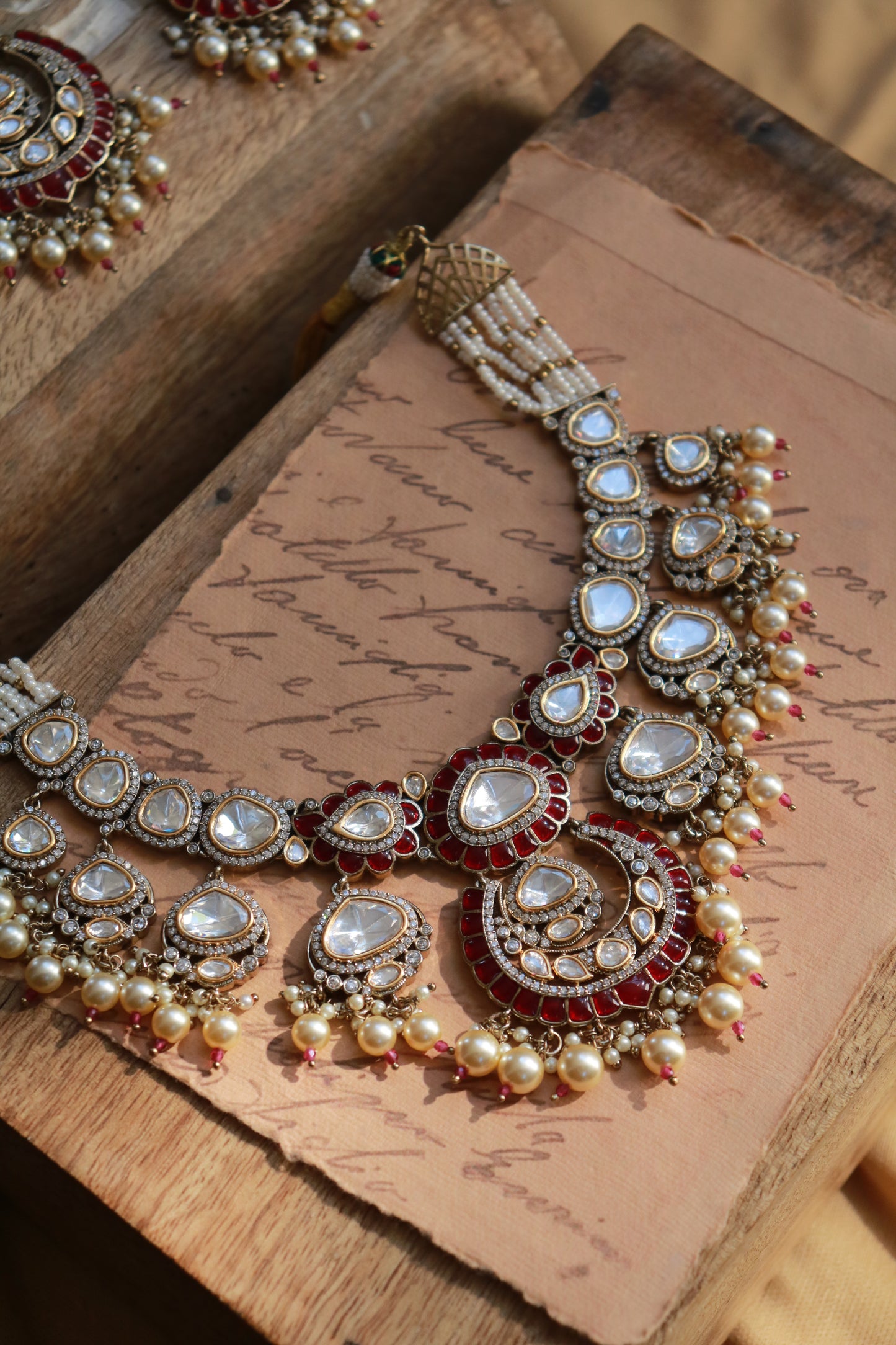 Shanzayh Polki Necklace Set