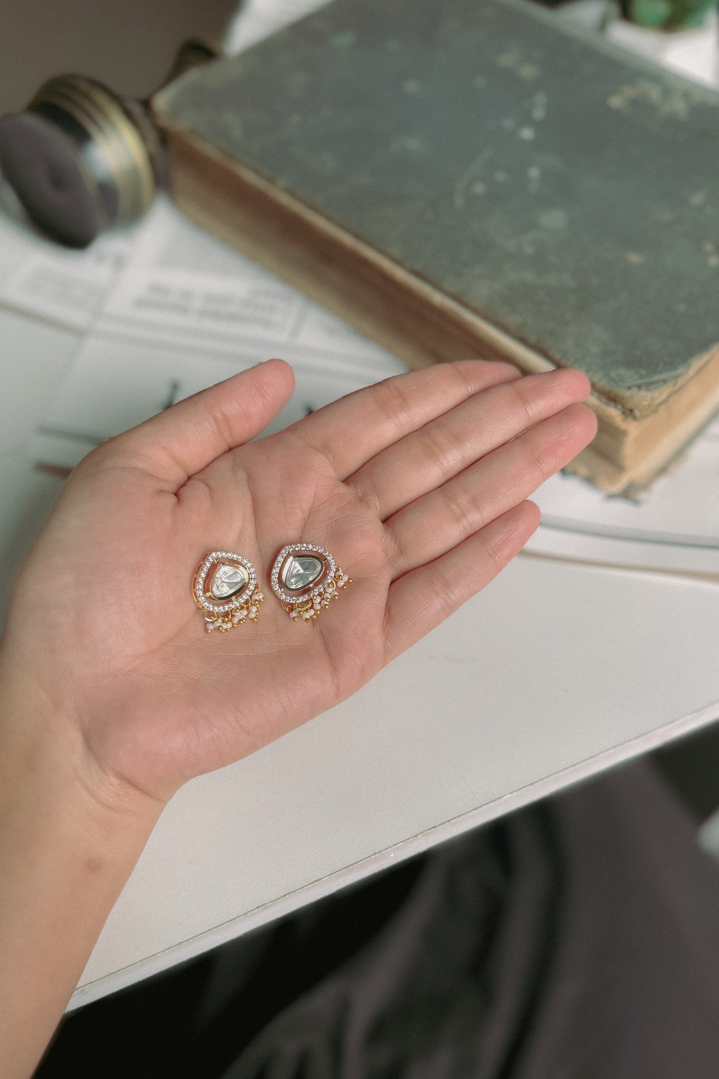 Aubree Polki Earrings