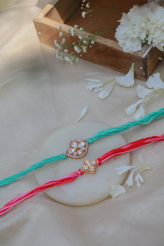 Riyat Polki Rakhi- Set of 2