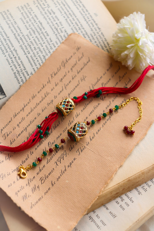 Darshal Rakhi and Lumba Set