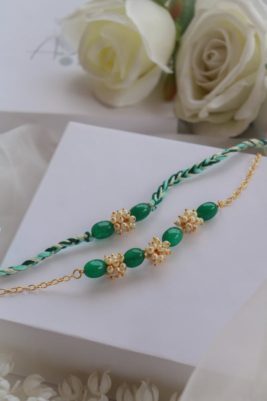 Ahaara Rakhi and Lumba Set