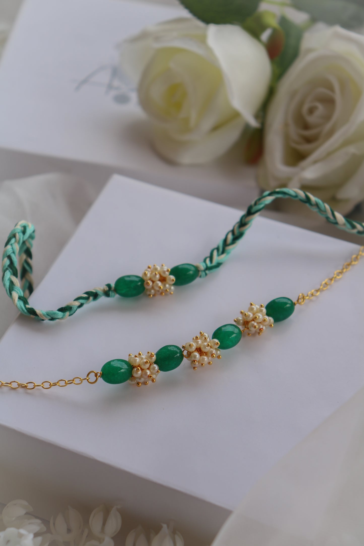 Ahaara Rakhi and Lumba Set