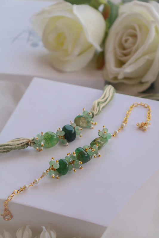 Jaiyan Rakhi and Lumba Set
