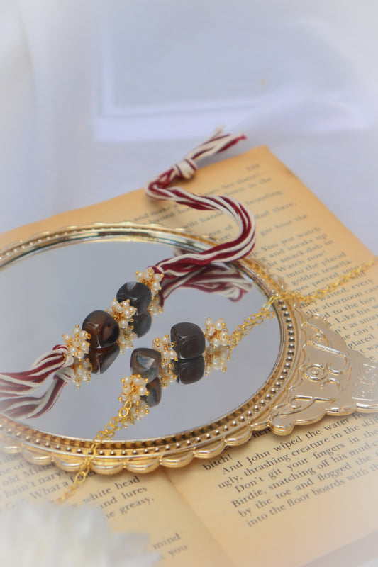 Asaan Beaded Rakhi and Lumba Set