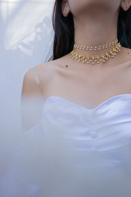 Yuvaa Pearl Choker Necklace