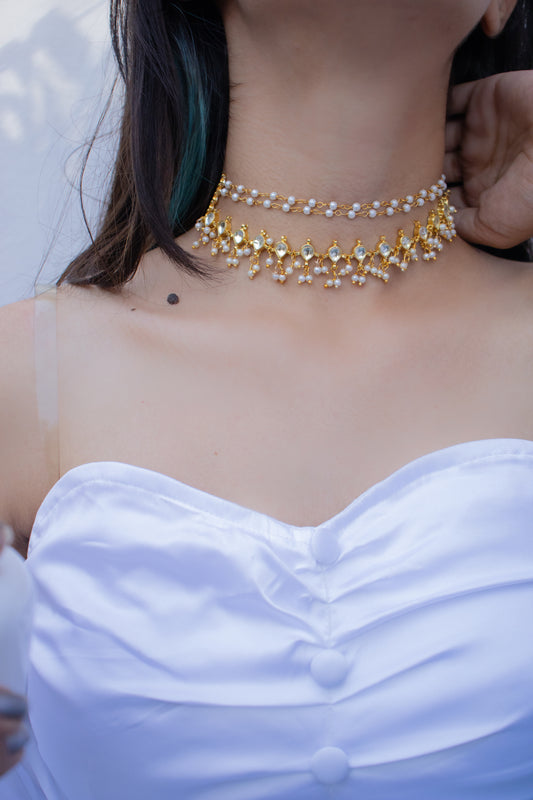Yuvaa Pearl Choker Necklace